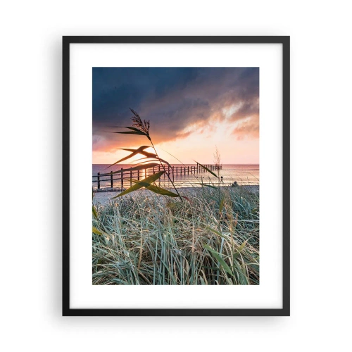 Plakat i sort ramme - Ikke passerer med vinden - 40x50 cm