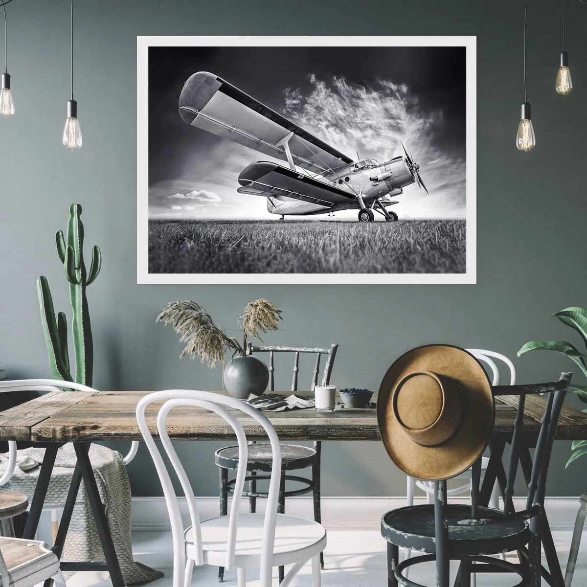 Plakat - Den bevingede vandringsmand - 100x70 cm