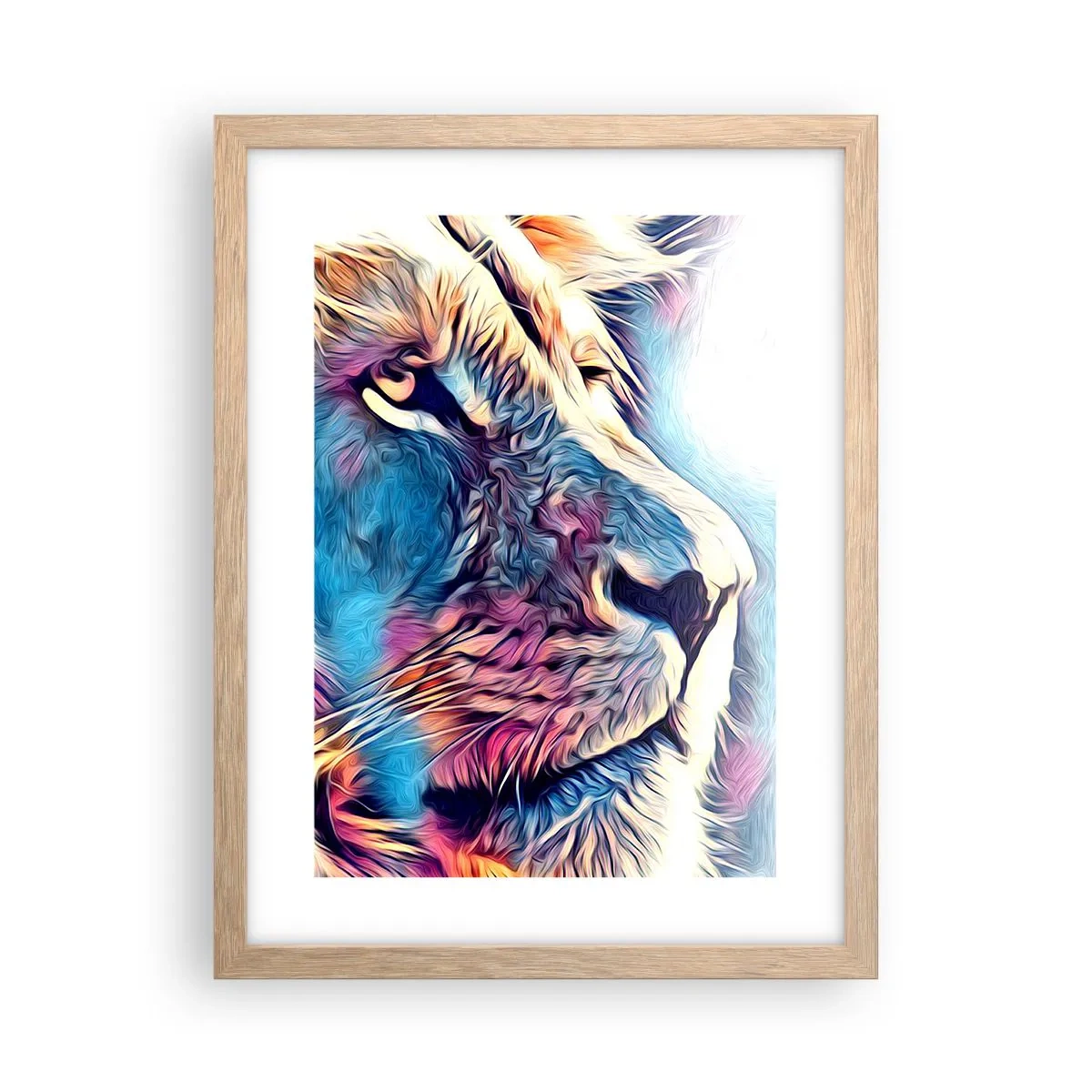 Plakat i ramme af lyst egetræ - Naturens visdom - 30x40 cm