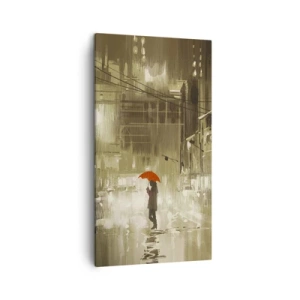 Lærredstryk - Billede på lærred - Alene, men ikke ensom - 45x80 cm