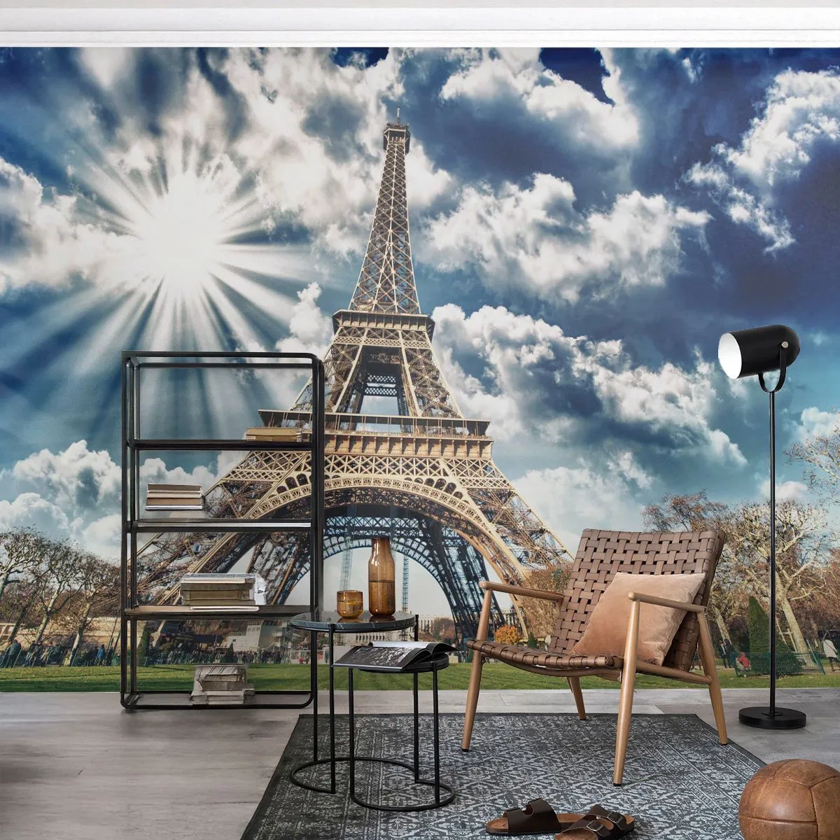 Fototapet Premium Canvas - Den eneste af sin art under solen - Eiffeltårnet, Paris, Arkitektur - 400x280 cm