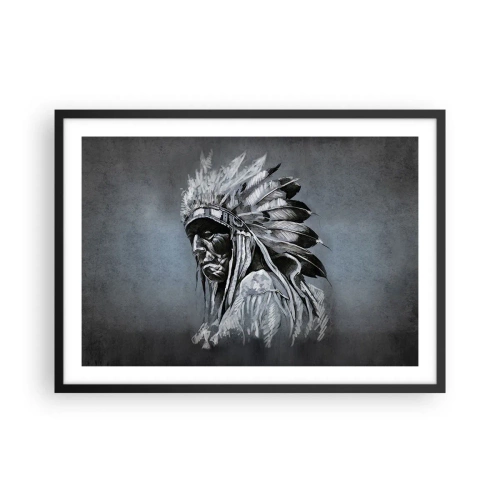 Plakat i sort ramme - Tilbage til rødderne - 70x50 cm