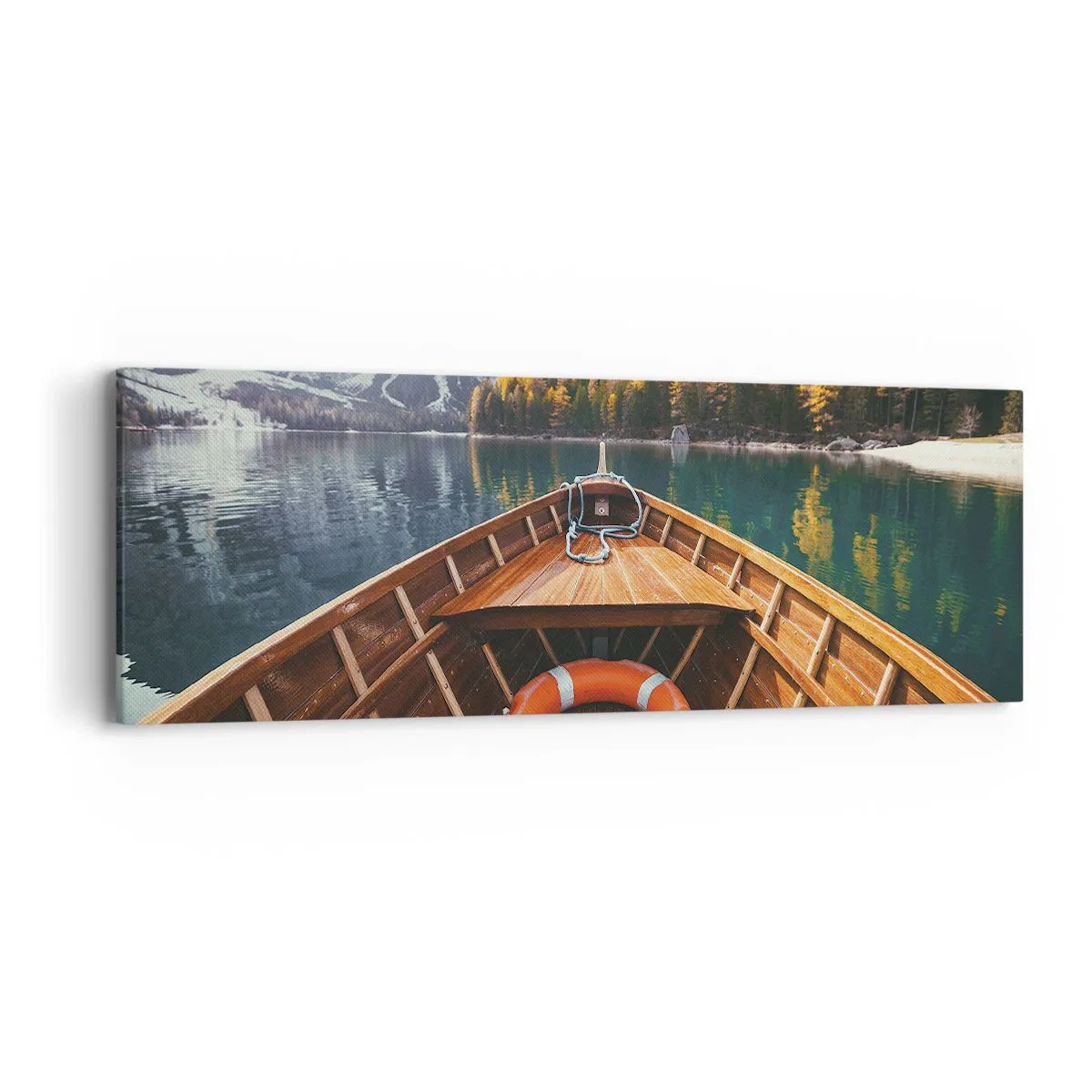 Lærredstryk - Billede på lærred - Bjergtur - 90x30 cm