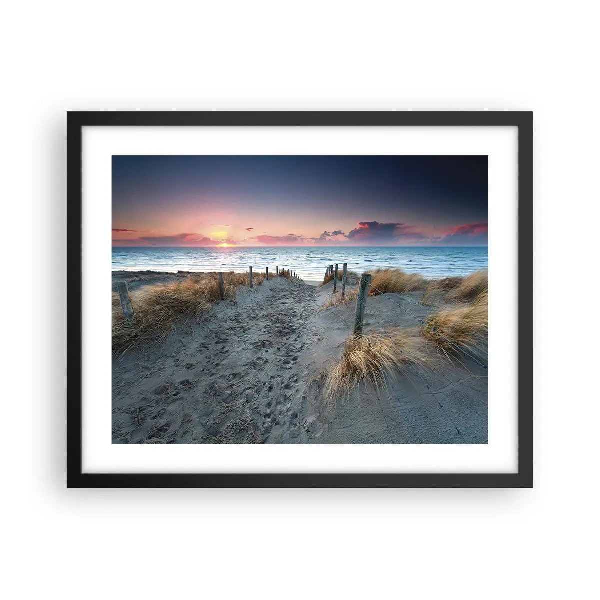 Plakat i sort ramme - Du har udgydt en regnbue af strålende pragt.... - 50x40 cm