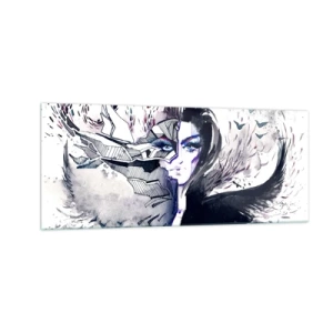 Billede på glas - Dæmonisk og smuk - 100x40 cm