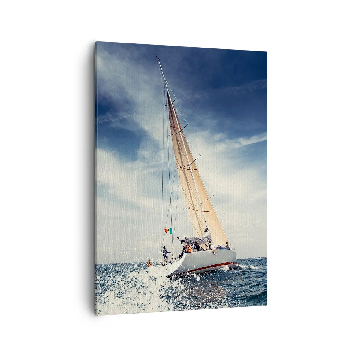 Lærredstryk - Billede på lærred - De kan ikke indhente os! - 50x70 cm