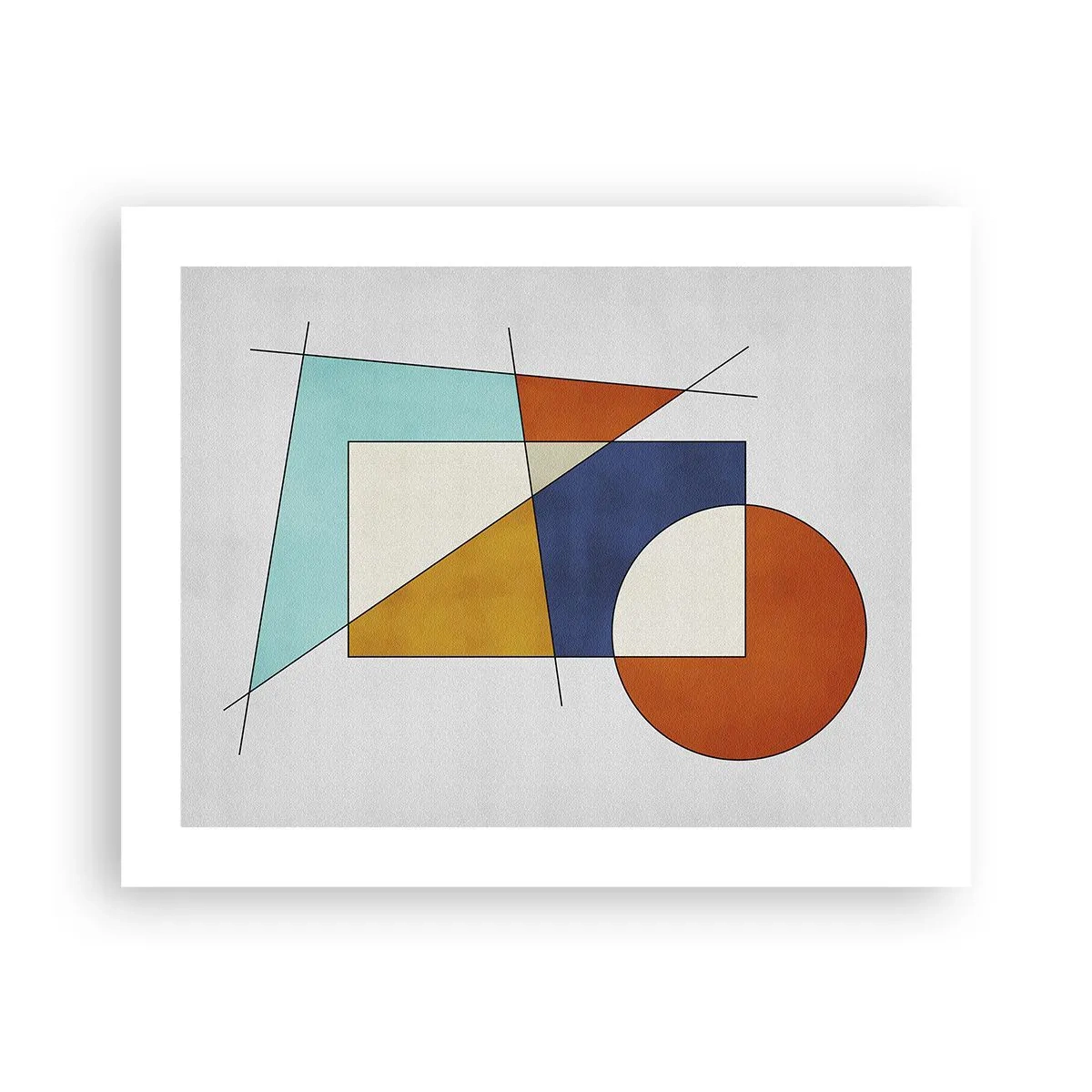 Plakat - Abstraktion: modernistisk leg - 50x40 cm
