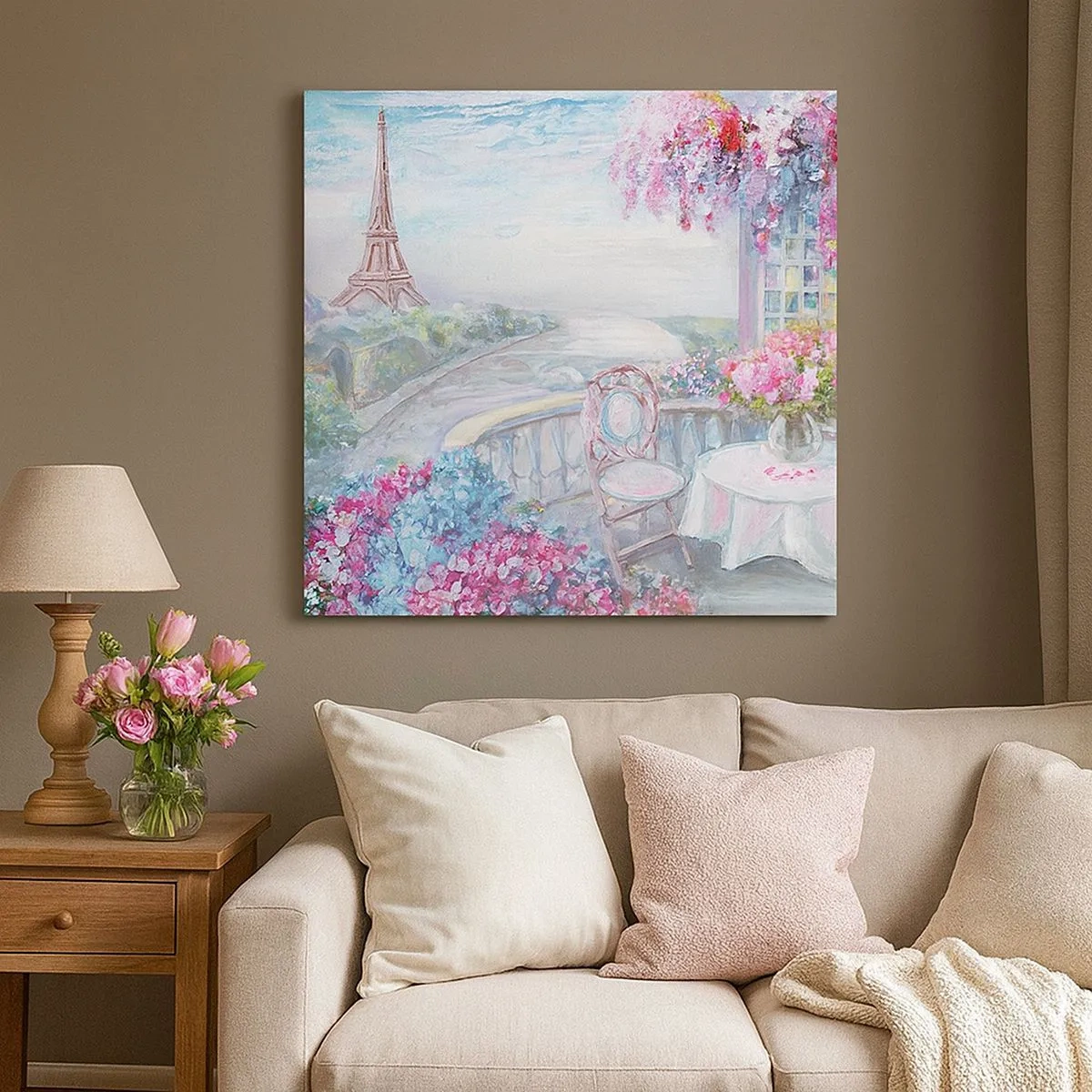 Lærredstryk - Billede på lærred - Smukkest her i maj - 30x30 cm