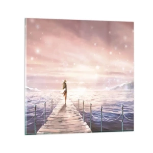 Billede på glas - I lyset af en drøm - 60x60 cm