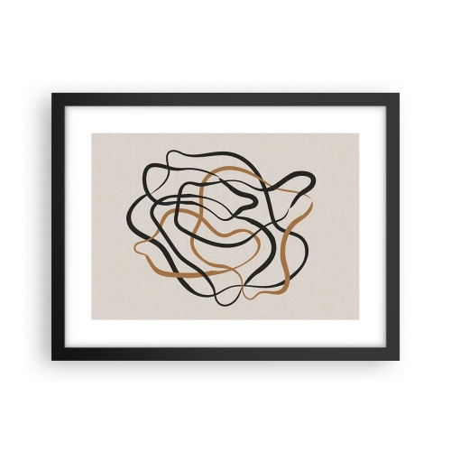 Plakat i sort ramme - Alt er gået galt - 40x30 cm