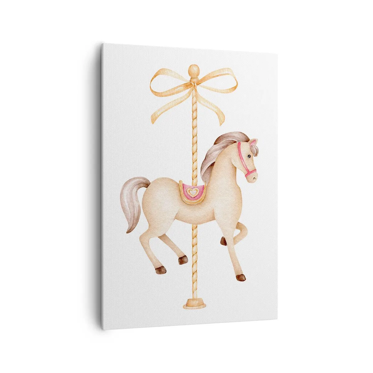 Lærredstryk - Billede på lærred - Med et yndefuldt trav - 70x100 cm