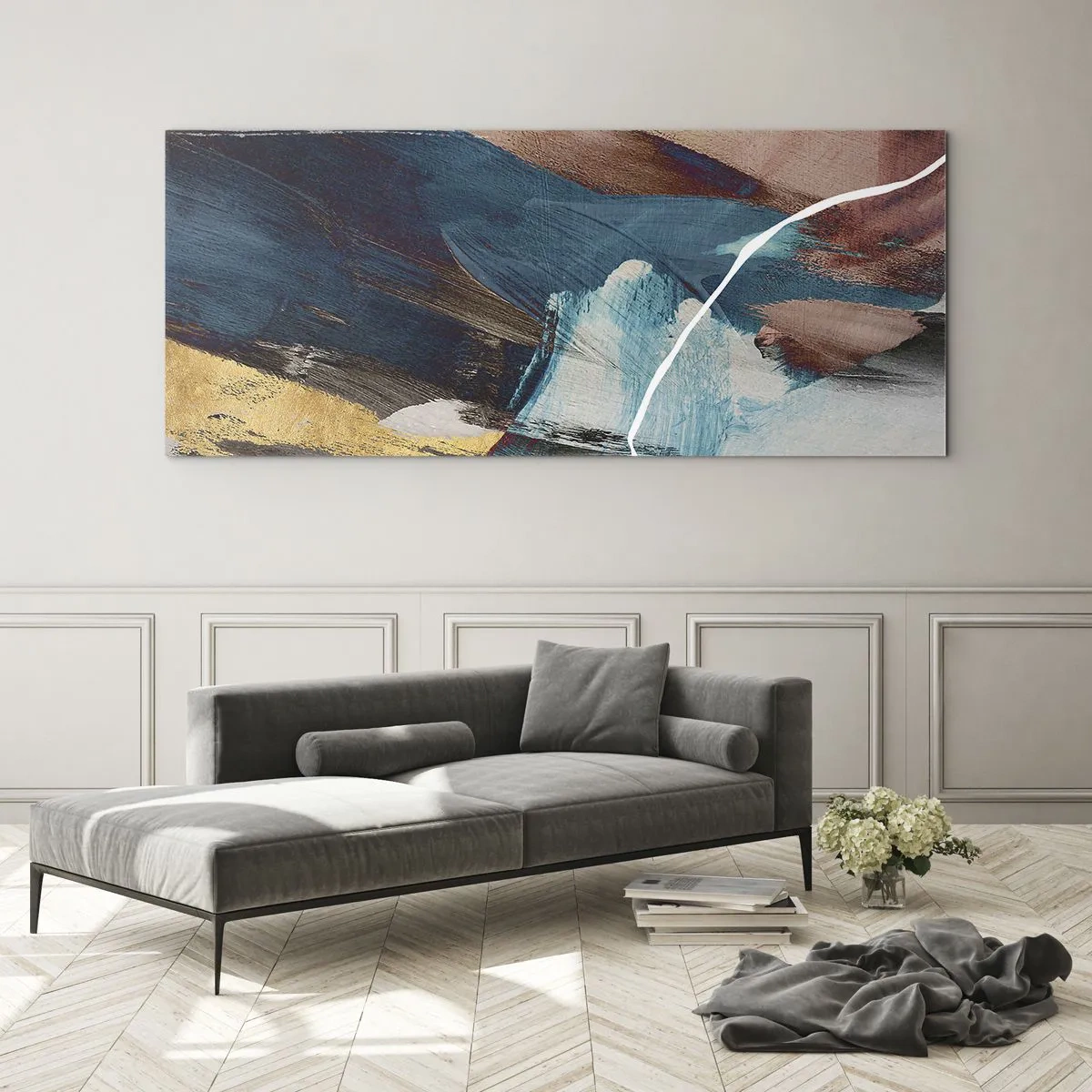 Billede på glas - Med flair og energi - 90x30 cm