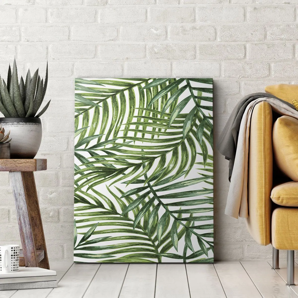Lærredstryk - Billede på lærred - Under det grønne baldakin - 50x70 cm