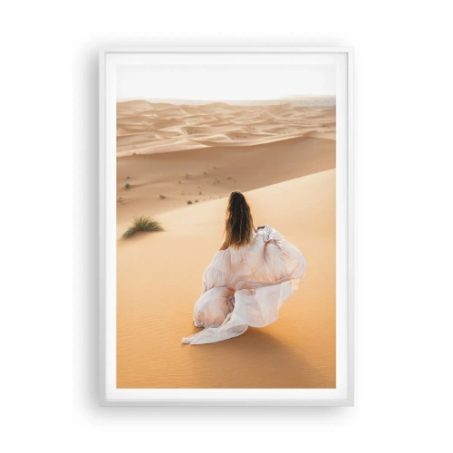 Plakat i hvid ramme - Flygt til frihed - 70x100 cm