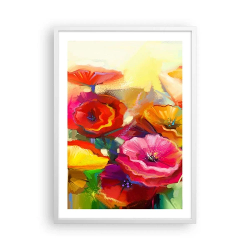 Plakat i hvid ramme - Ikke kun rødt - 50x70 cm