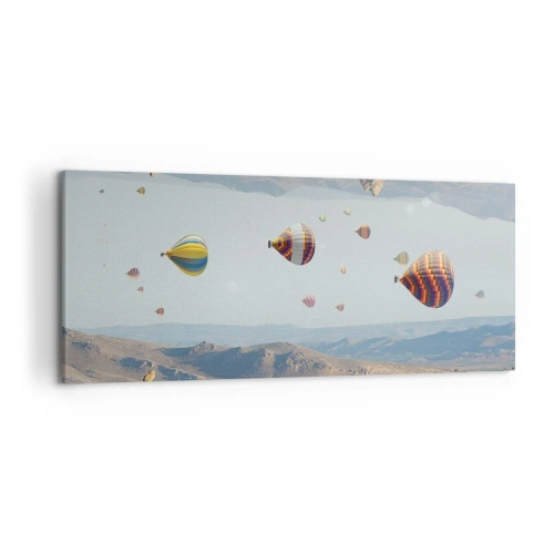 Lærredstryk - Billede på lærred - Alt er muligt her - 120x50 cm