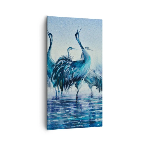 Lærredstryk - Billede på lærred - Morgenmøde - 55x100 cm