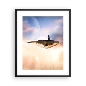 Plakat i sort ramme - En surrealistisk rejse - 40x50 cm