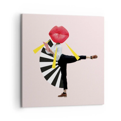 Lærredstryk - Billede på lærred - Surrealistisk popkunst - 50x50 cm