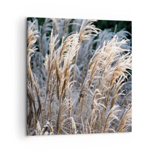 Lærredstryk - Billede på lærred - Pyntet med frost - 60x60 cm