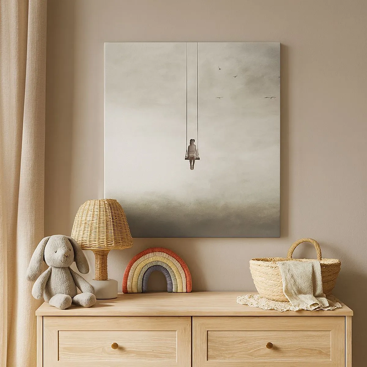 Lærredstryk - Billede på lærred - Barnet i os selv - 30x30 cm