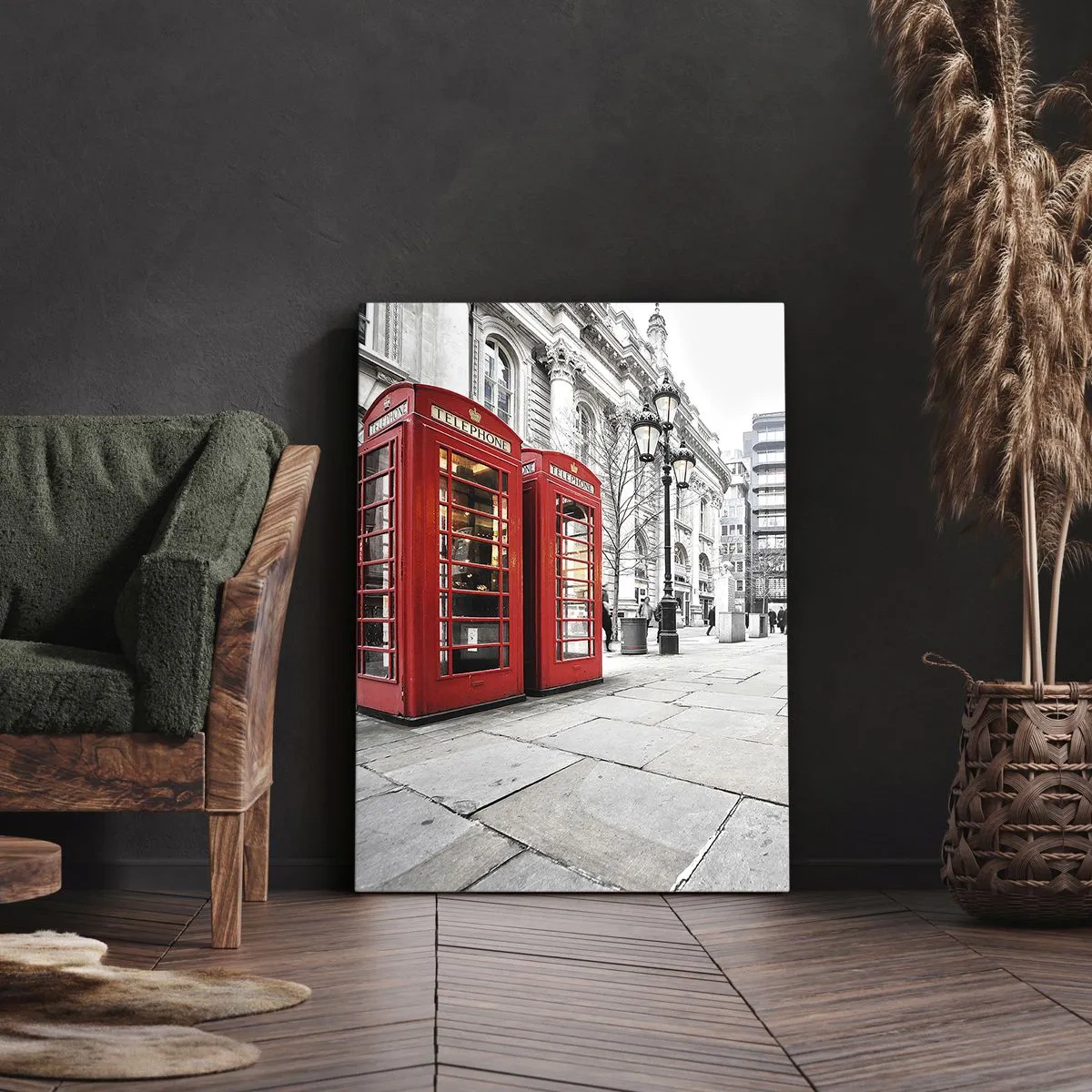 Lærredstryk - Billede på lærred - Welcome to London - 55x100 cm