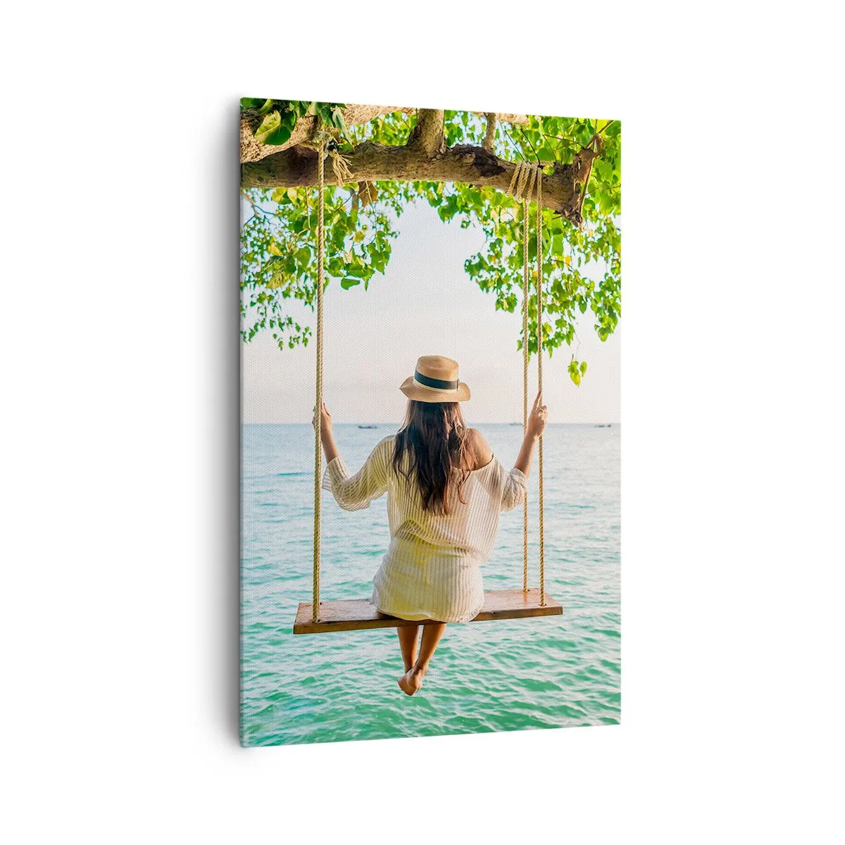 Lærredstryk - Billede på lærred - Livet er smukt - 80x120 cm