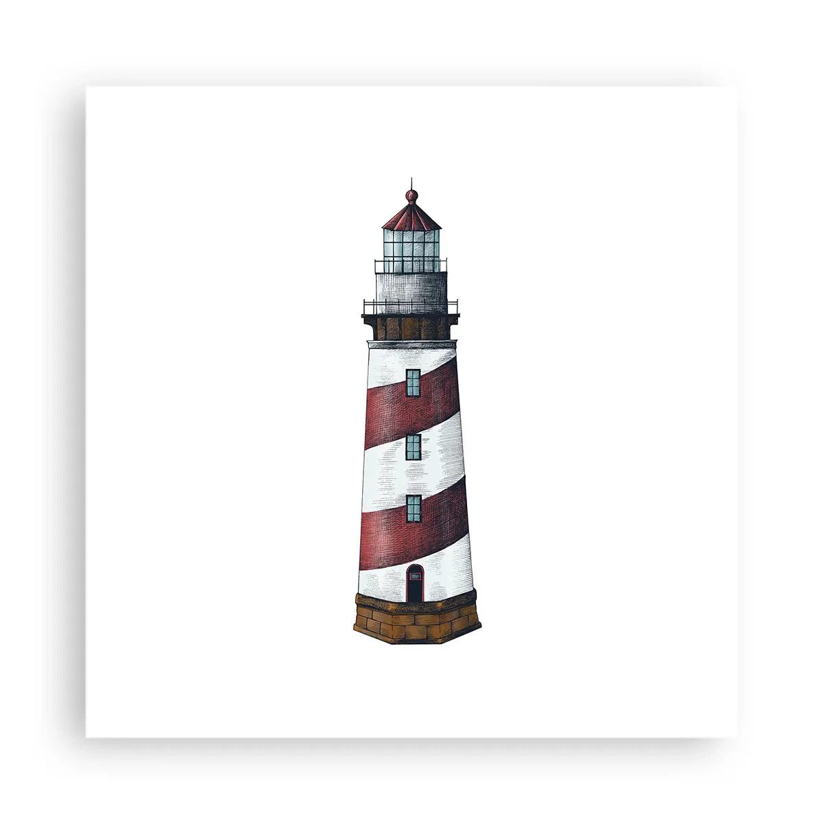 Plakat - Altid på vagt - 40x40 cm