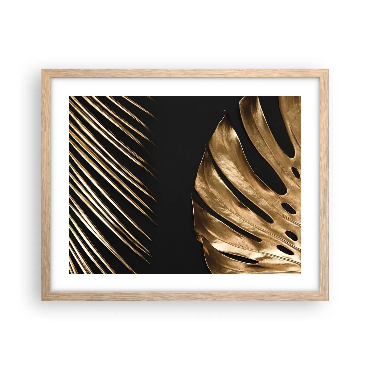 Plakat i ramme af lyst egetræ - Forskellige, og lige dyre - 50x40 cm