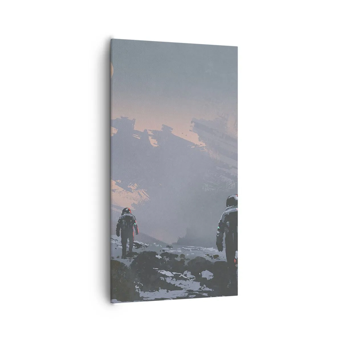 Lærredstryk - Billede på lærred - Under en ukendt stjerne - 65x120 cm