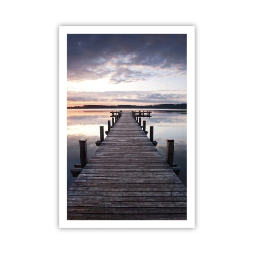 Plakat - Den tavse grænse mellem dag og nat - 61x91 cm