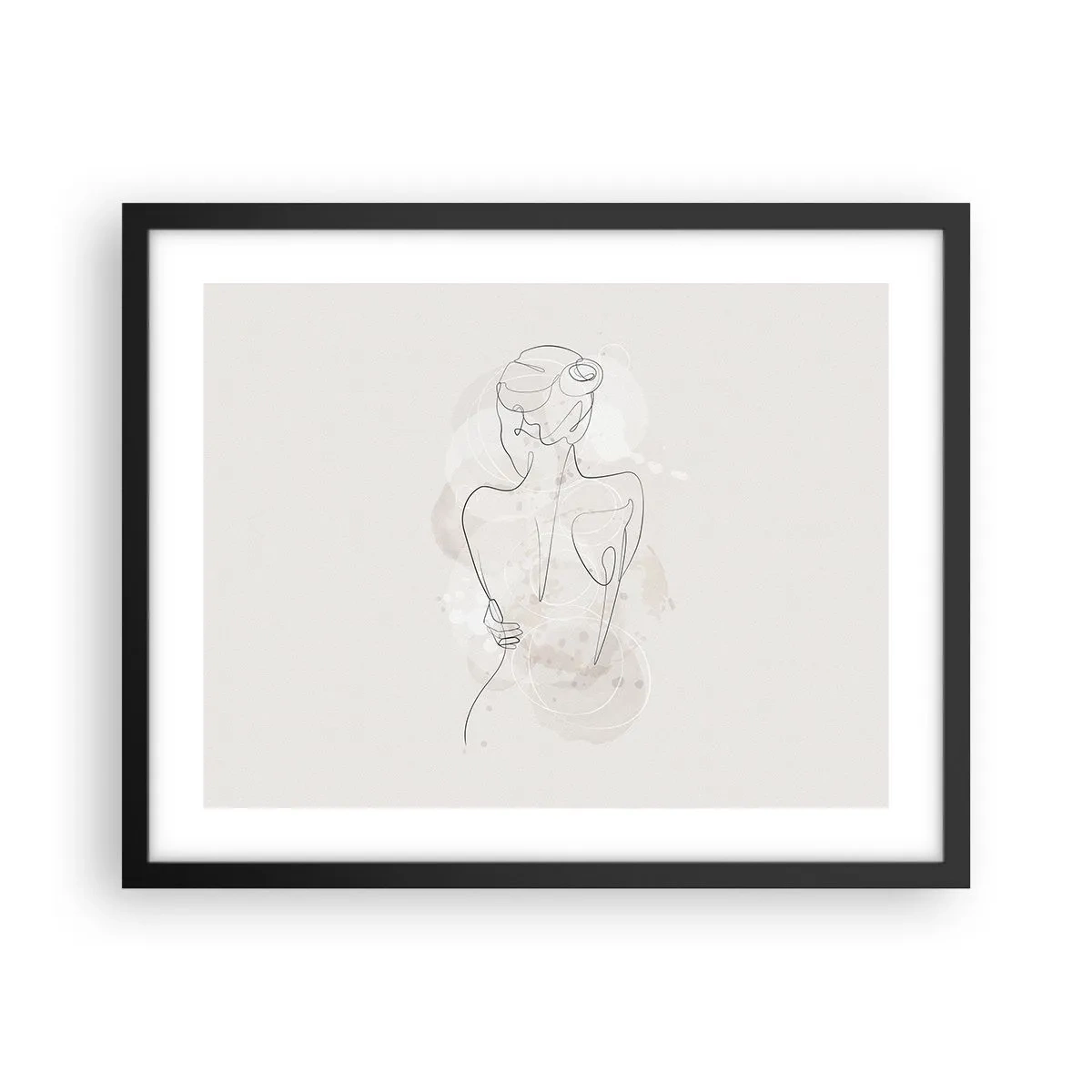 Plakat i sort ramme - Som et følsomt instrument - 50x40 cm