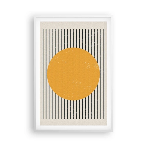 Plakat i hvid ramme - Enkelthedens kraft - 61x91 cm