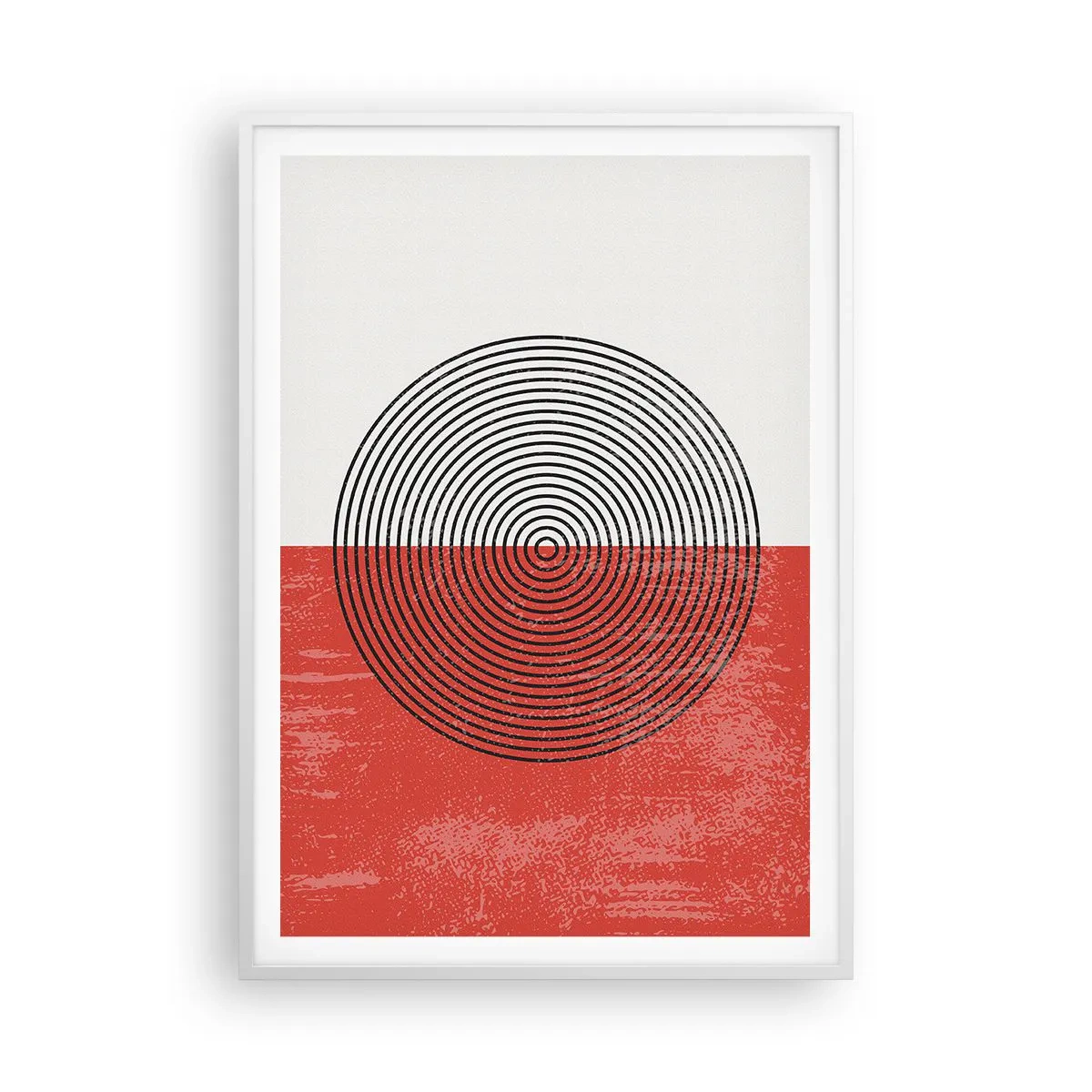 Plakat i hvid ramme - Lige til sagen - 70x100 cm