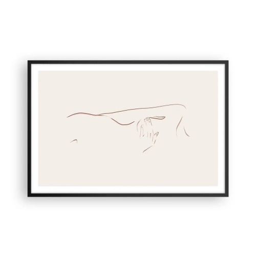 Plakat i sort ramme - Begærets form - 91x61 cm