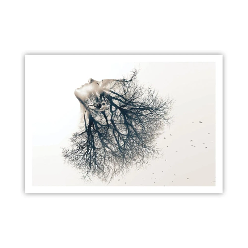 Plakat - Lyttede til træets hvisken - 100x70 cm