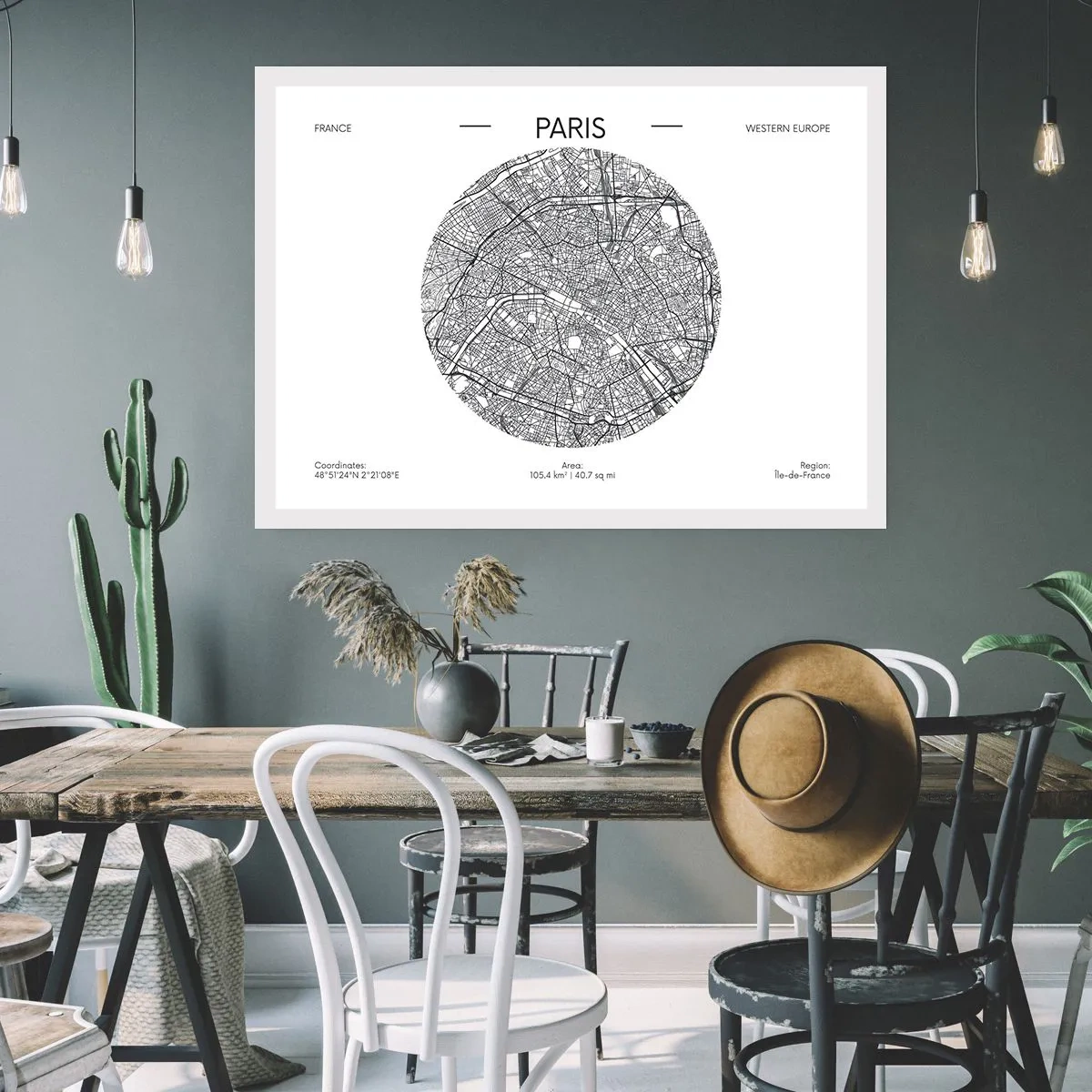 Plakat - Paris' anatomi - 50x40 cm