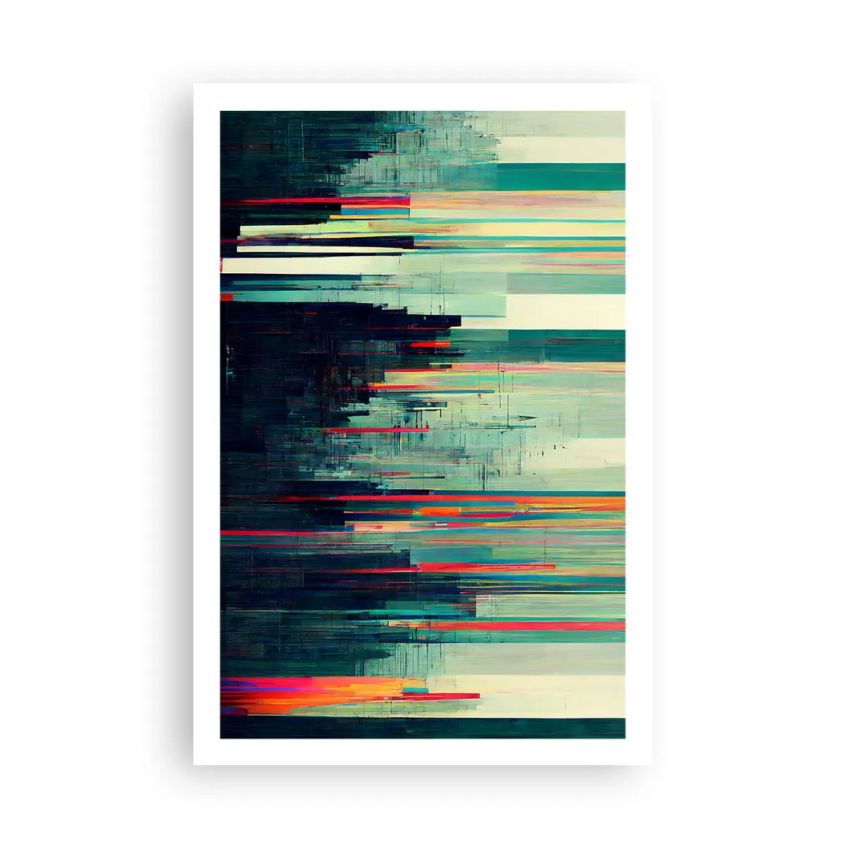 Plakat - Futuristisk by - 61x91 cm