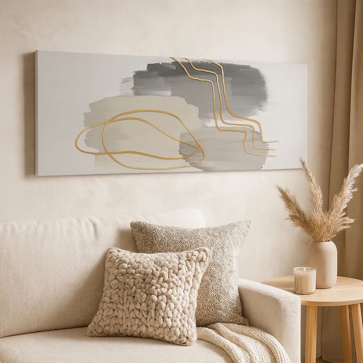 Lærredstryk - Billede på lærred - Vedholdenhed og bevægelse - 30x30 cm