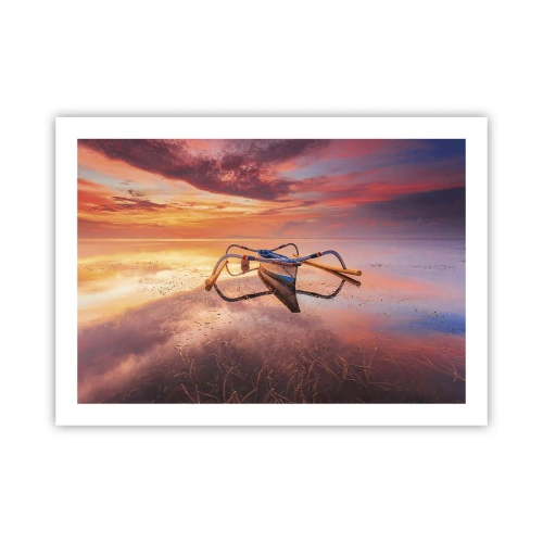 Plakat - Roen ved en tropisk aften - 70x50 cm