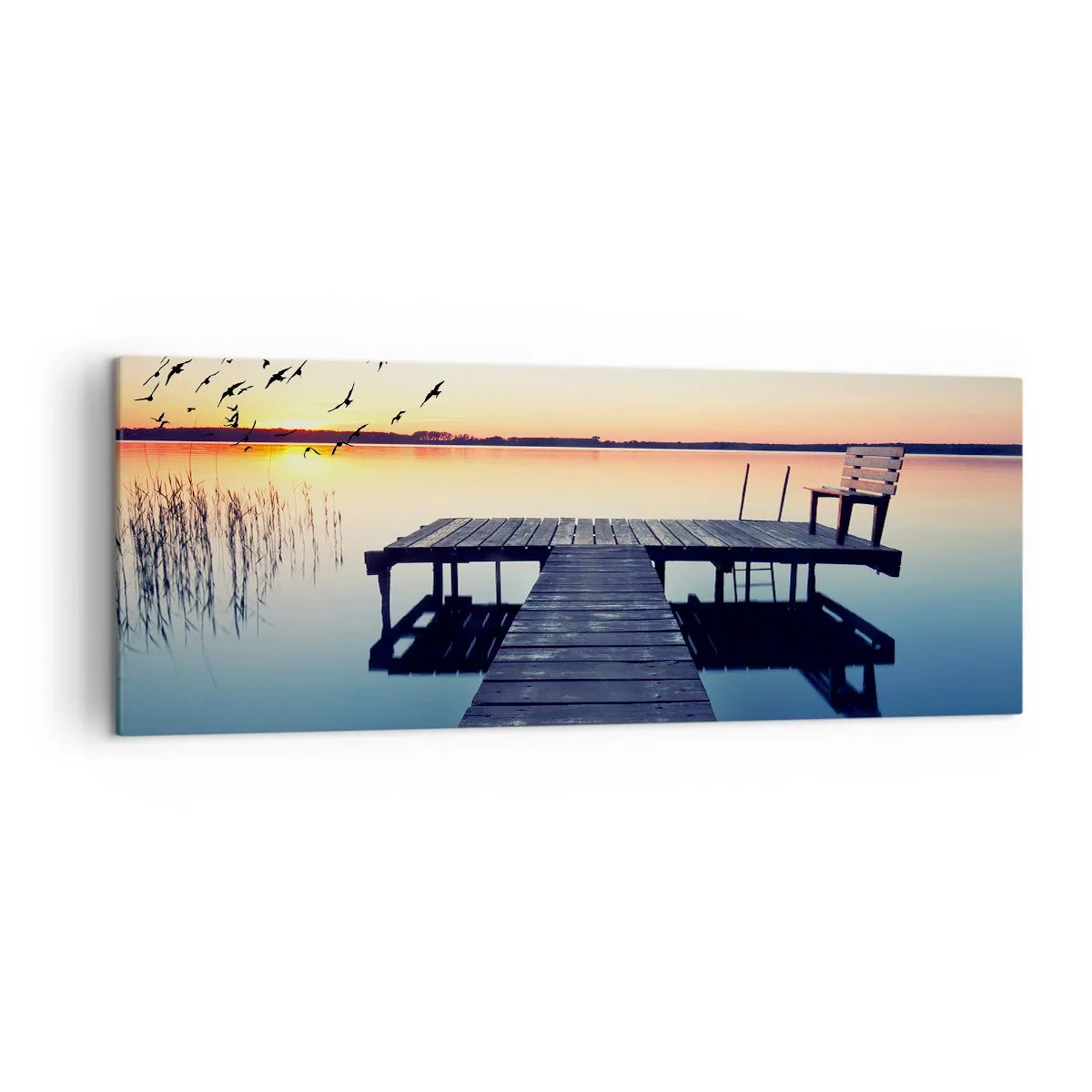 Lærredstryk - Billede på lærred - Det var en god dag - 140x50 cm