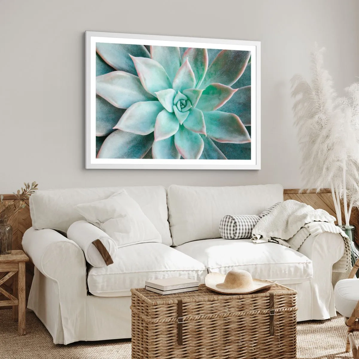 Plakat i hvid ramme - Hjertet af ørkenen - 40x30 cm