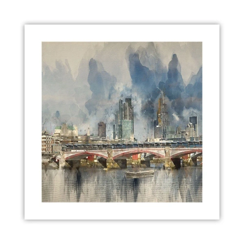 Plakat - London i al sin pragt - 40x40 cm