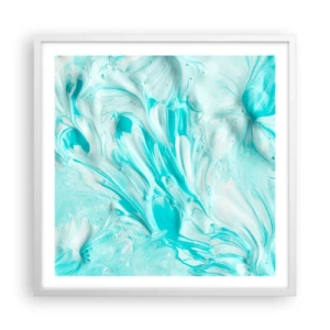 Plakat i hvid ramme - For altid sammen - 60x60 cm