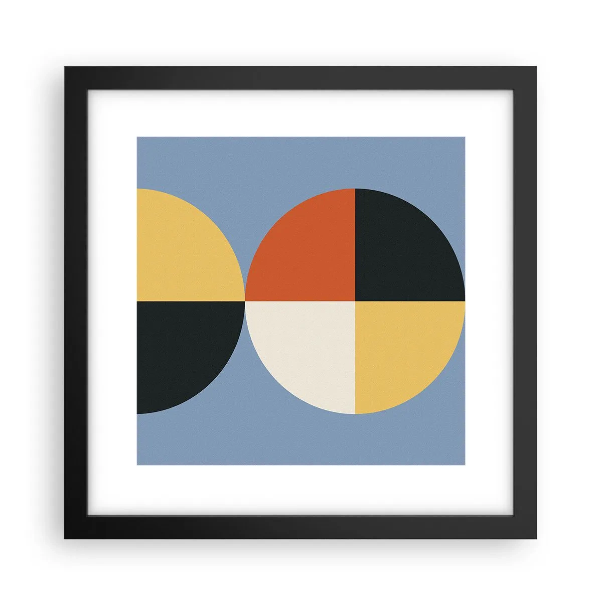 Plakat i sort ramme - Se og tæl - 30x30 cm