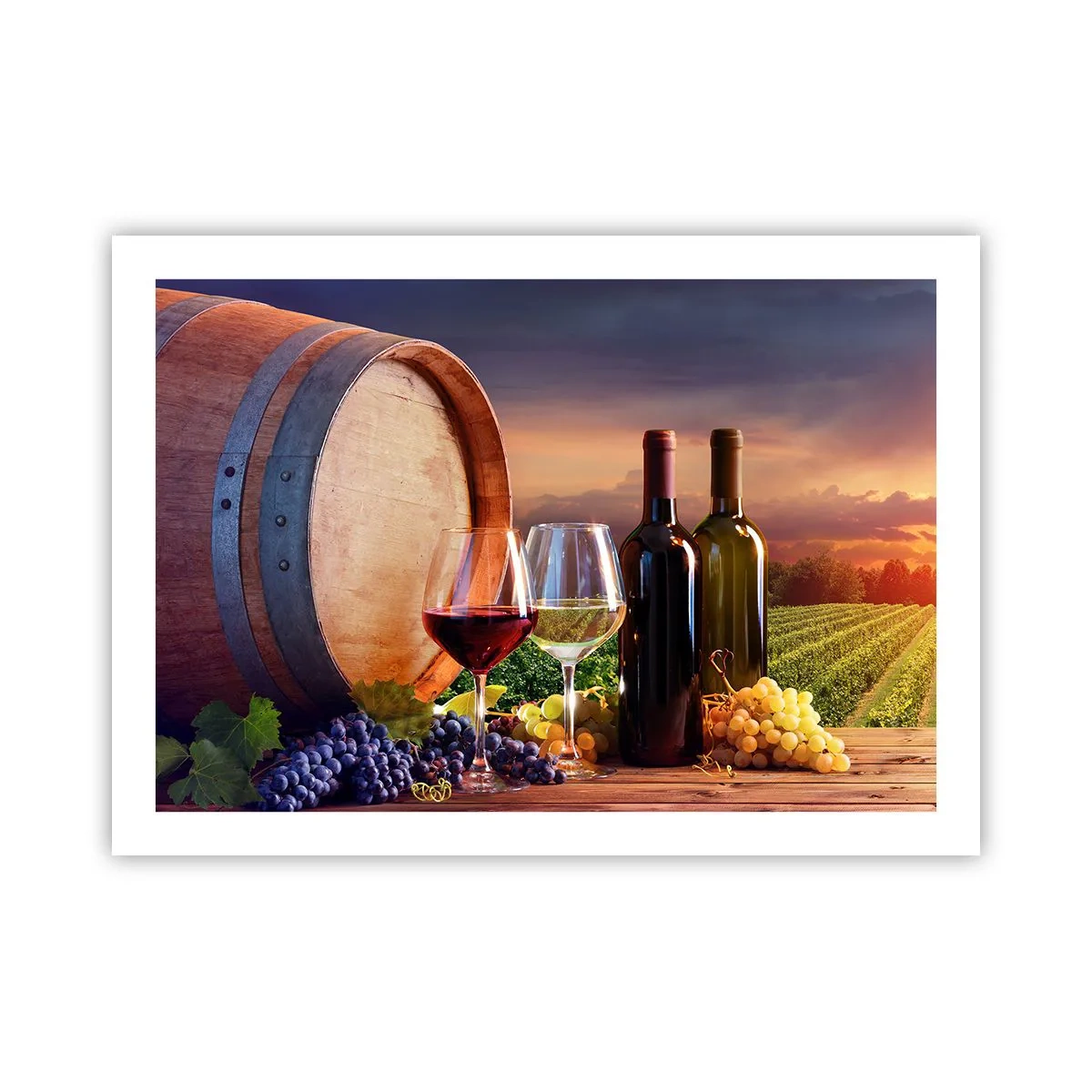 Plakat - Livet har smag her - 70x50 cm