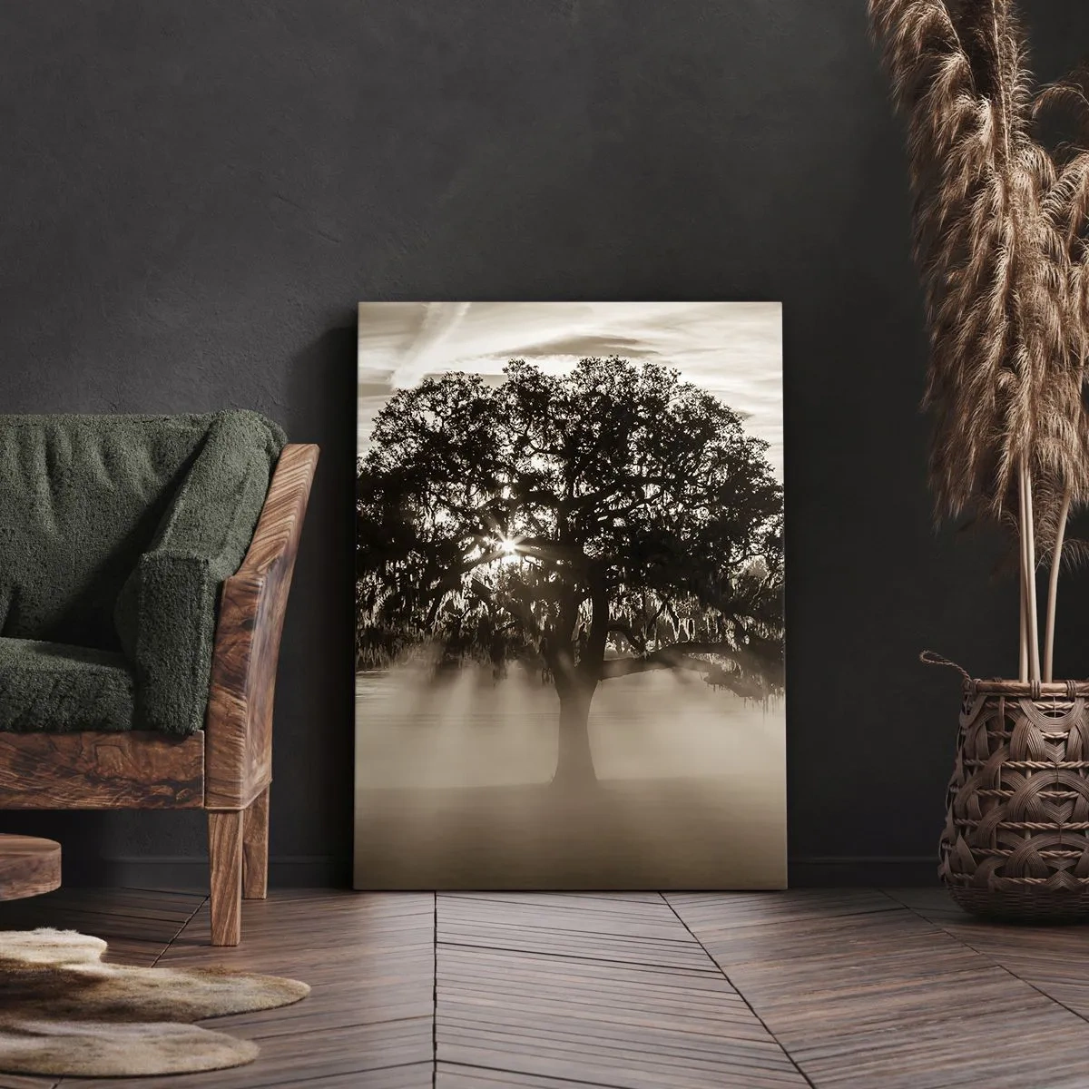 Lærredstryk - Billede på lærred - Det gode videnstræ - 50x70 cm