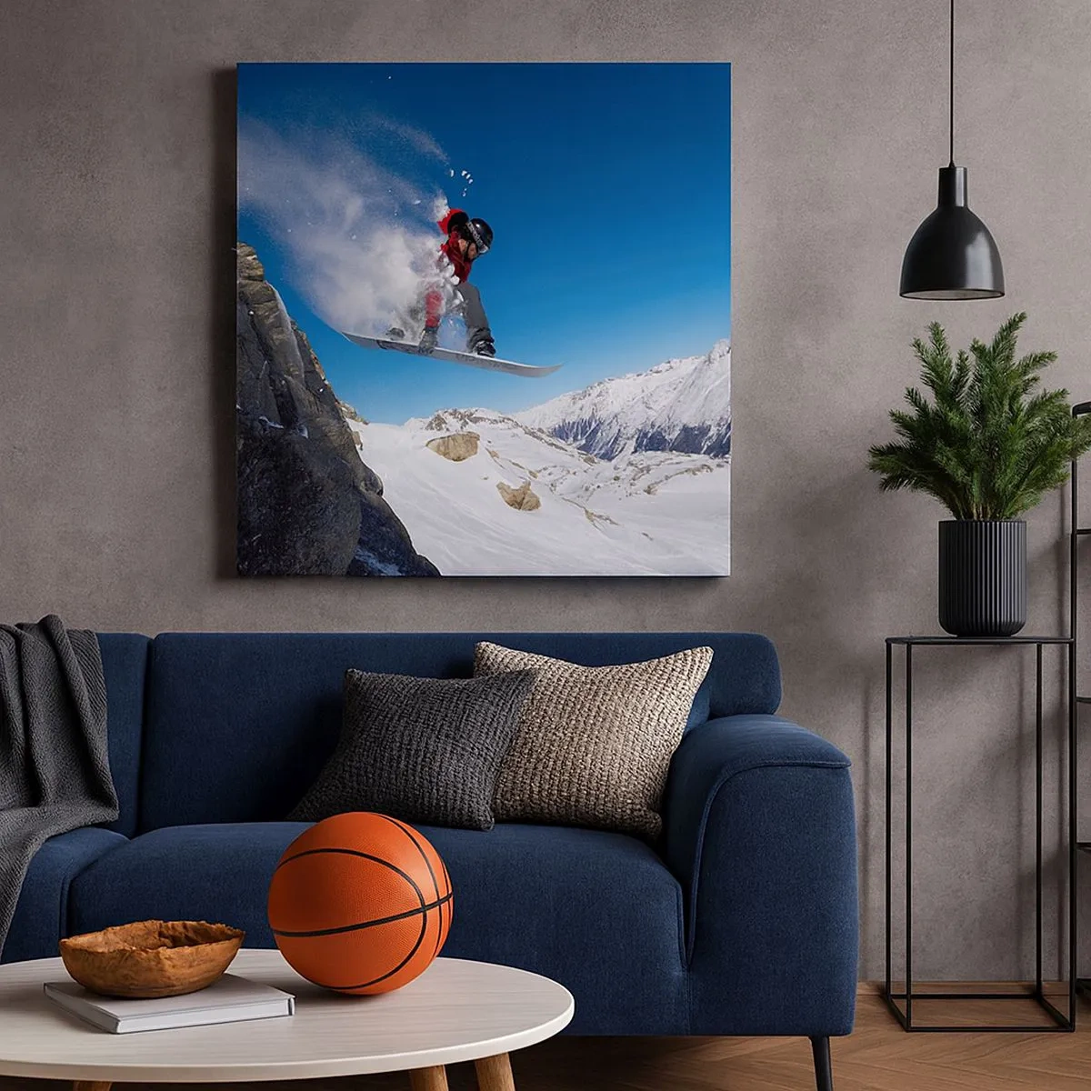 Lærredstryk - Billede på lærred - Og du er blevet en del af rummet - 30x30 cm