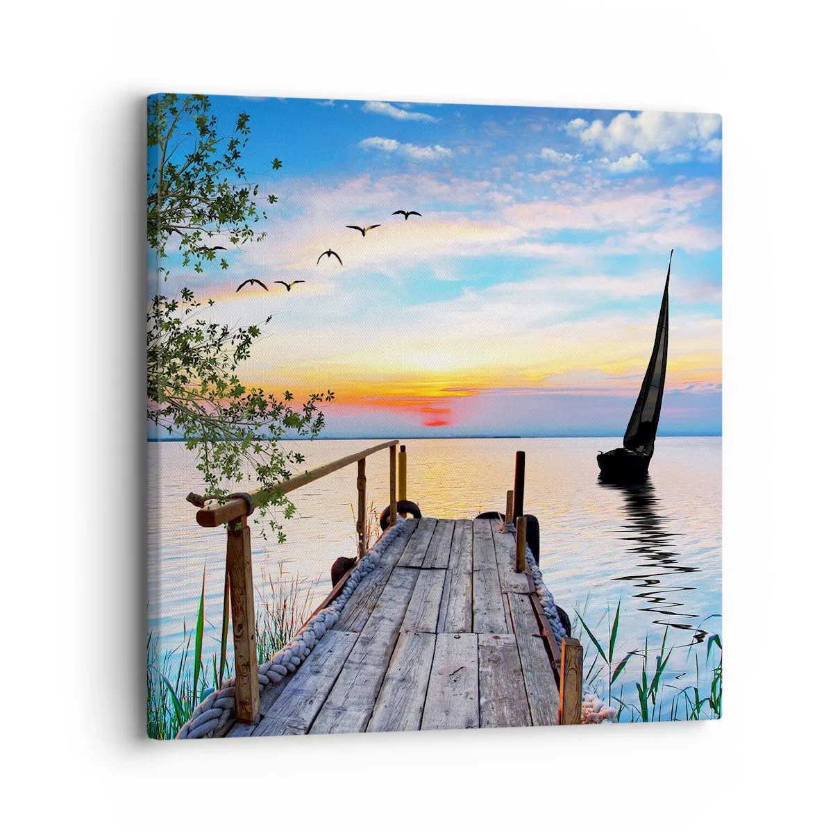 Lærredstryk - Billede på lærred - Godaften - 30x30 cm