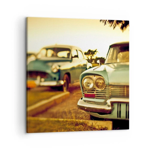 Lærredstryk - Billede på lærred - Vi må vente og se - 50x50 cm